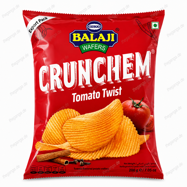 CRUNCHM TOMATO TWIST CHIPS 135gm