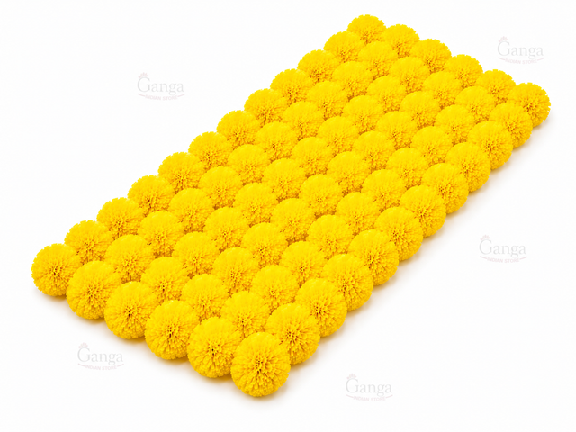 GARLANDS MARIGOLD PLASTIC(Yellow) - Pack of 5