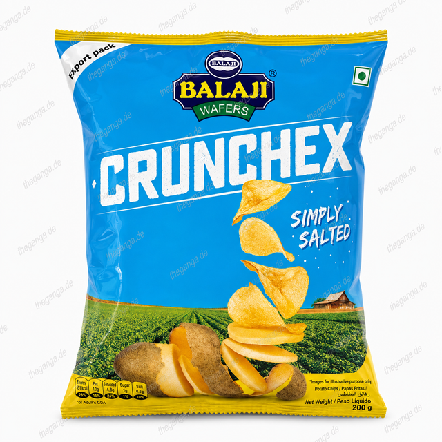 CRUNCHEX SIMPLY SALTED CHIPS 135gm