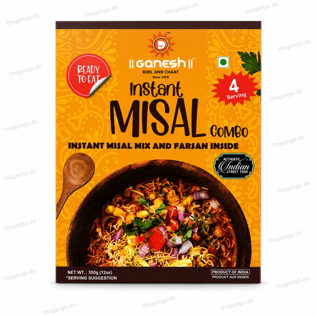 GANESH BHEL MISAL FAMILY PACK (HEAT & EAT) 350GM