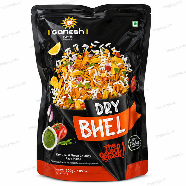 GANESH BHEL DRY BHEL WITH CHUTNEY 200GM