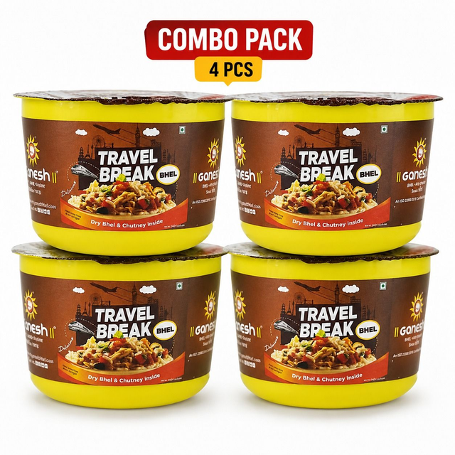 Ganesh Bhel Bhel Travel Pack – 4 × 100g