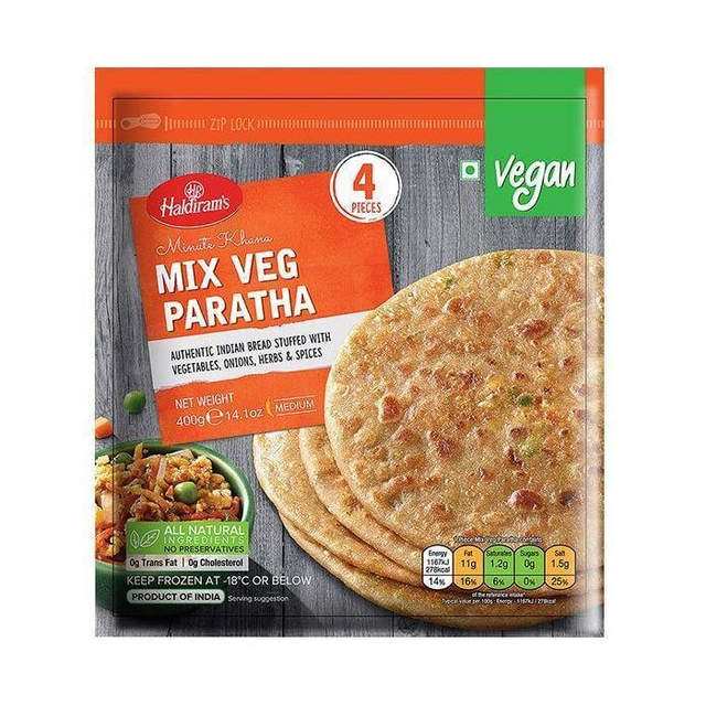 HALDIRAM FROZ. MIX VEG. PARATHA 400g