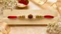 Rudraksha & Crystal Rakhi
