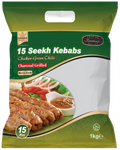CROWN FROZ. KEBAB CHICKEN GREEN CHILLI (15 pc) 1 kg