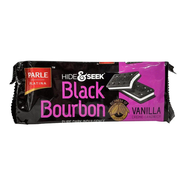 PARLE BISCUITS H&S BLK BOURBON VANILLA 100g