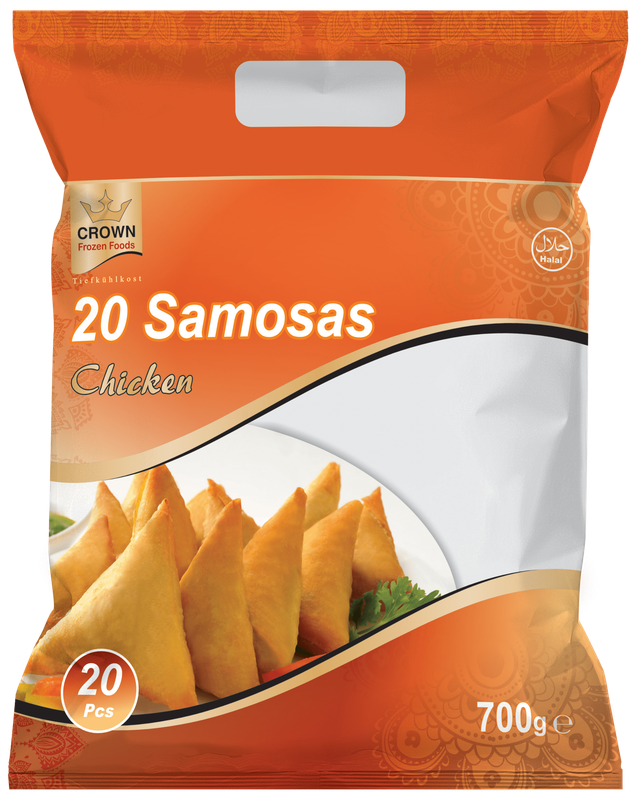 CROWN FROZ. SAMOSA CHICKEN (20 pc) 700g